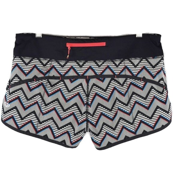 lululemon Seawheeze Speed Shorts Size 8 in 3D Chevron - Picture 1 of 7